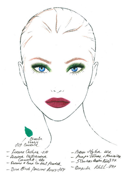 Новогодний калейдоскоп: макияж для карих и голубых глаз от визажистов Dior