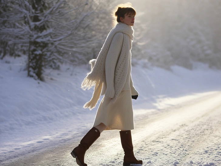 зимние женские сапоги, сапоги на зиму, сапоги тренд 2026, сапоги тренд, сапоги зимние женские, зимние сапоги натуральные, зимние кожаные сапоги, сапоги на зиму, высокие зимние сапоги, какие зимние сапоги | Источник: theDay/higgsfield