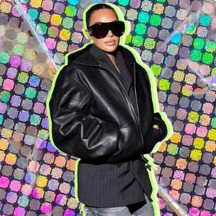 Короткая куртка и длинный жакет: новый прием многослойности на зиму 2025/26 от Ким Кардашьян