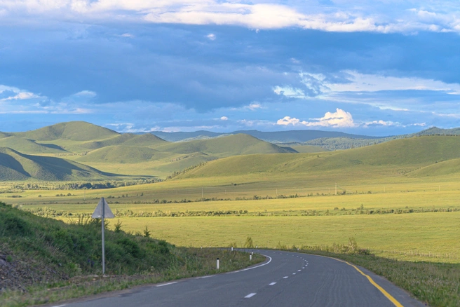 Дорожные работы в Алтайском крае | Источник: Олег Фёдоров / CHITA.RU