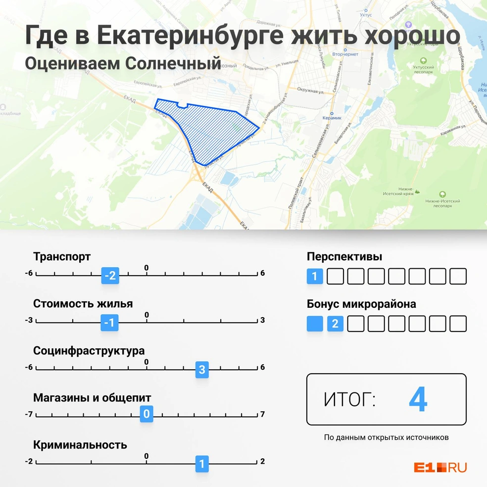 Где жить в Екатеринбурге: какой микрорайон лучший для жизни, плюсы и минусы  Солнечного - 22 апреля 2024 - Е1.ру