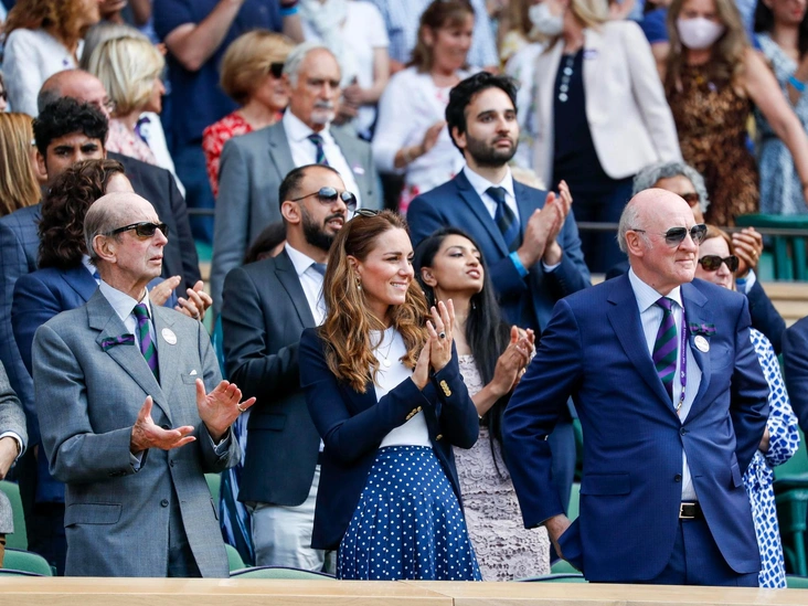 Герцогиня Кембриджская на «Уимблдоне» в пятый день турнира, 2 июля 2021