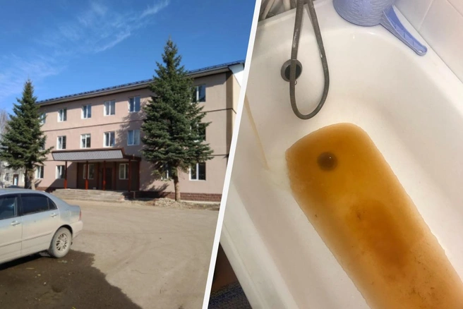 Житель одного из домов показал, как выглядит вода из крана | Источник: читатель UFA1.RU, 2gis.ru