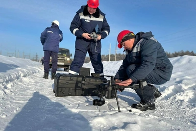 Kuzbass Holds Winter Drone Drills to Find Power Line Faults