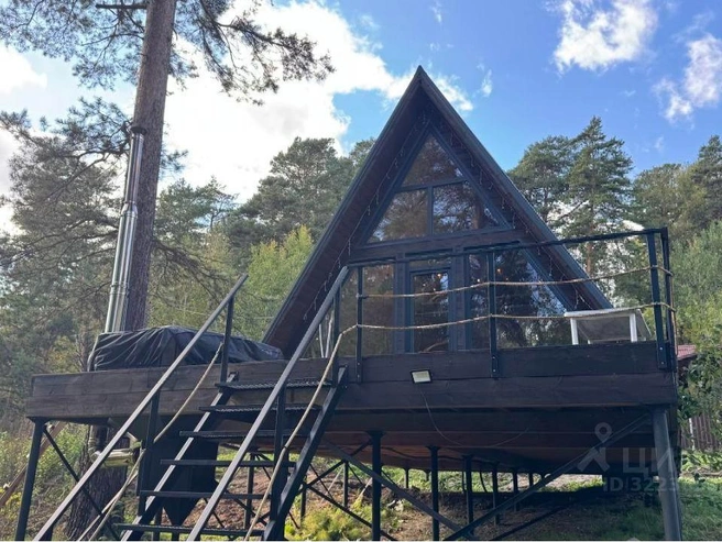 Домик окружают живописные сосны | Источник: cian.ru