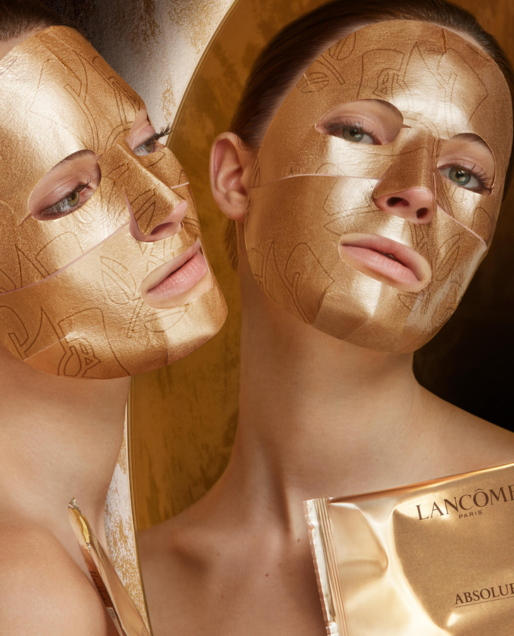 Омолаживающая маска для лица на основе 24-каратного золота