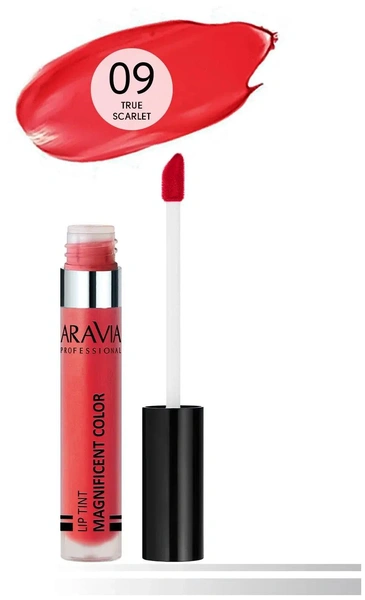 ARAVIA Тинт-блеск для губ 2-в-1 MAGNIFICENT COLOR, 09 lip tint красный