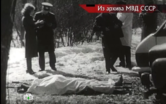 Кадры с места убийства таксиста | Источник: «Следствие вели…» с Леонидом Каневским / Ntv.ru