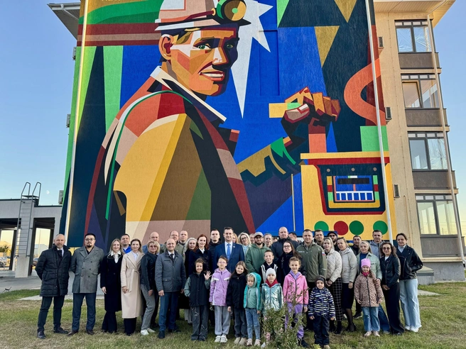 Впервые улица стала местом для рассказа о шахтерском труде | Источник: Светлана Иванова