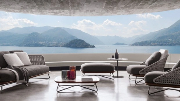 Садовая мебель в средиземноморском стиле от фабрики Minotti