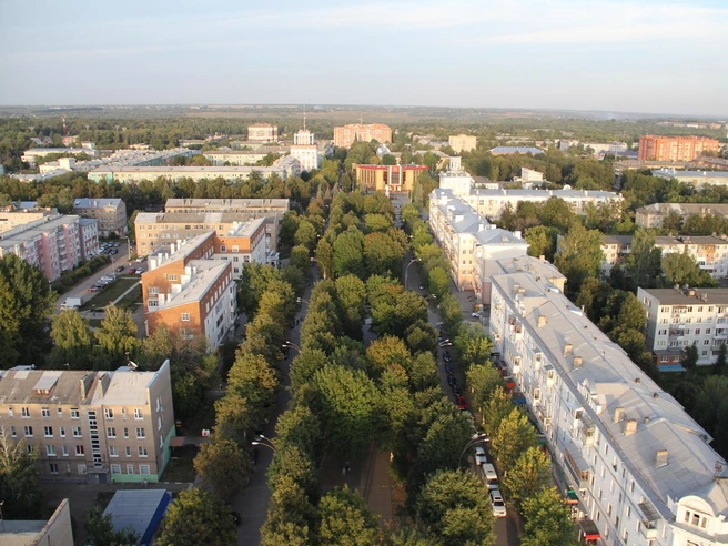 Вид на город с высоты птичьего полета | Источник: пресс-служба администрации Новомосковска