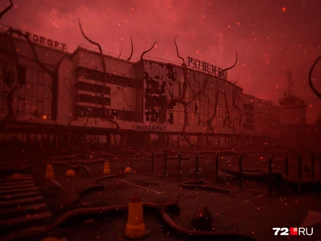 Так в жутком мире Изнанки выглядел бы аэропорт Рощино | Источник: Дмитрий Гладышев / Городские медиа