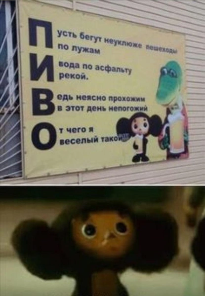 Смешные мемы и картинки про Чебурашку | Источник: соцсети