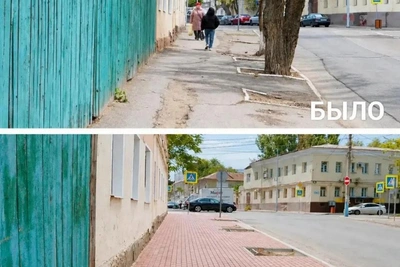 В Астрахани по нацпроекту обновили тротуар на Володарского