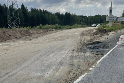 Временная объездная дорога организована на трассе Стрежевой-Нижневартовск
