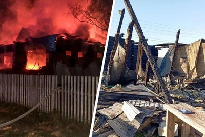 Многодетная семья пострадала на пожаре в Зауралье