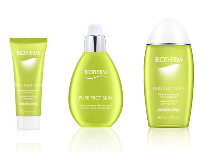 Очищающий гель, тоник и увлажняющий гель для ежедневного ухода Pure•Fect Skin, Biotherm