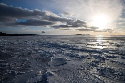 На Обском водохранилище обнаружено тело мужчины, упавшего на снегоходе
