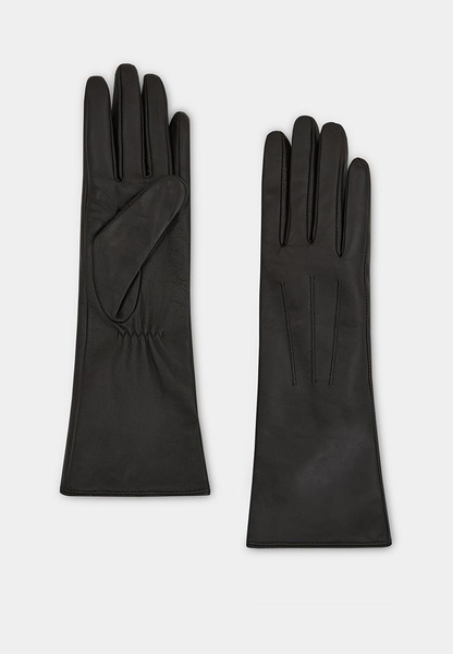 Длинные перчатки из кожи