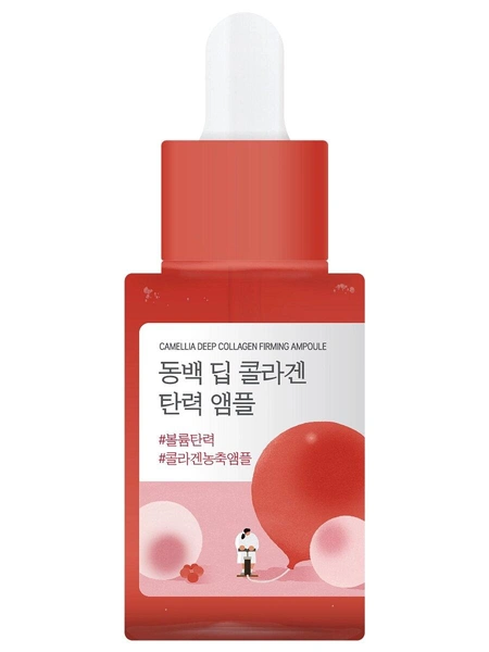 Укрепляющая сыворотка с экстрактом камелии и коллагеном Round Lab Camellia Deep Collagen Firming Ampoule Round Lab