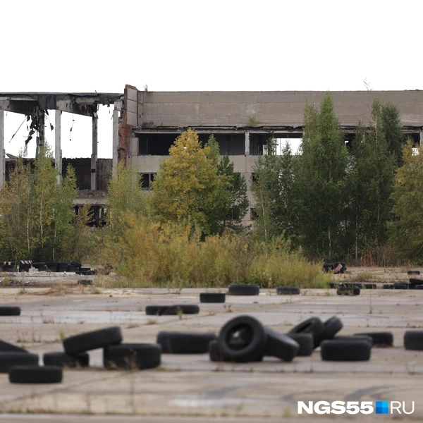 Покрышками огораживали трассу для заездов | Источник: Евгений Софийчук / NGS55.RU