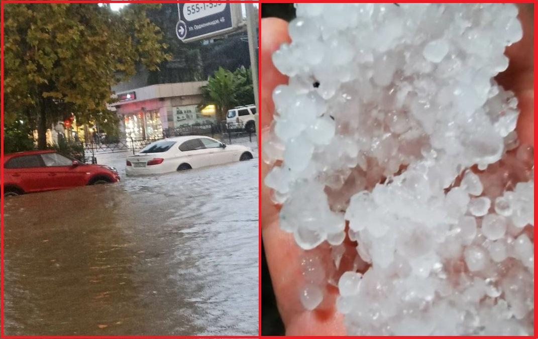 Погода разгневалась: град, потопы и смерчи попали на видео в Сочи