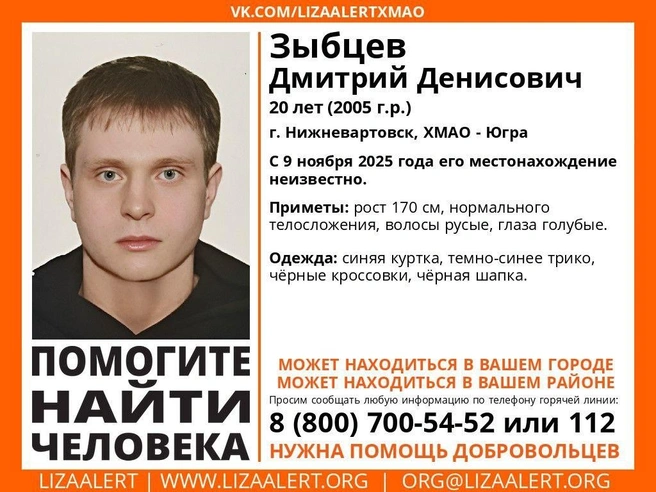 Источник: Поисково-спасательный отряд «ЛизаАлерт» ХМАО / Вконтакте