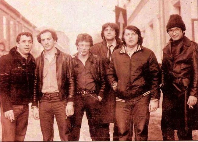 В начале 80-х ВИА «Аракс» был в зените славы: (музыканты слева направо) В. Гольденберг, Т. Мардалейшвили, А. Абрамов, А. Алешин, С. Рудницкий и Е. Маргулис. Фото с сайта via-era.narod.ru | Источник: сайт via-era.narod.ru