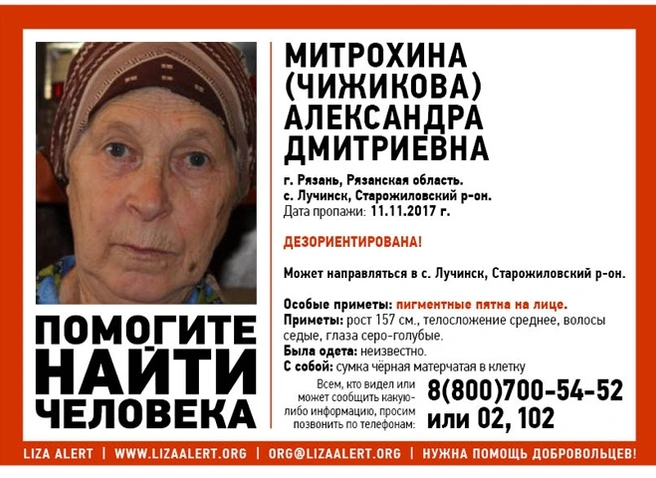 В Рязанской области ведется поиск 80-летней женщины | ya62.ru