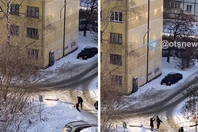 Потасовка произошла у дома на улице Добролюбова | Источник: «ОТС-Горсайт» / Telegram