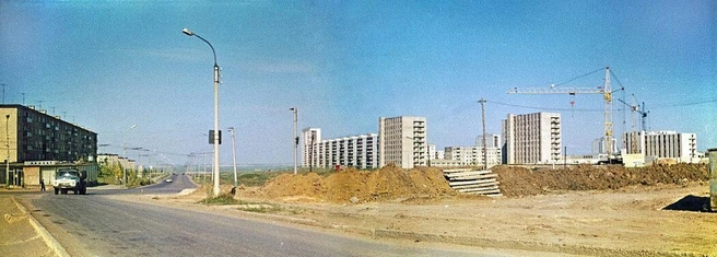 1976 год, Дашки все еще застраиваются и кажутся полупустыми. Особенно с учетом множества новостроек сегодня | Источник: Б.&nbsp;Н.&nbsp;Яхонтов