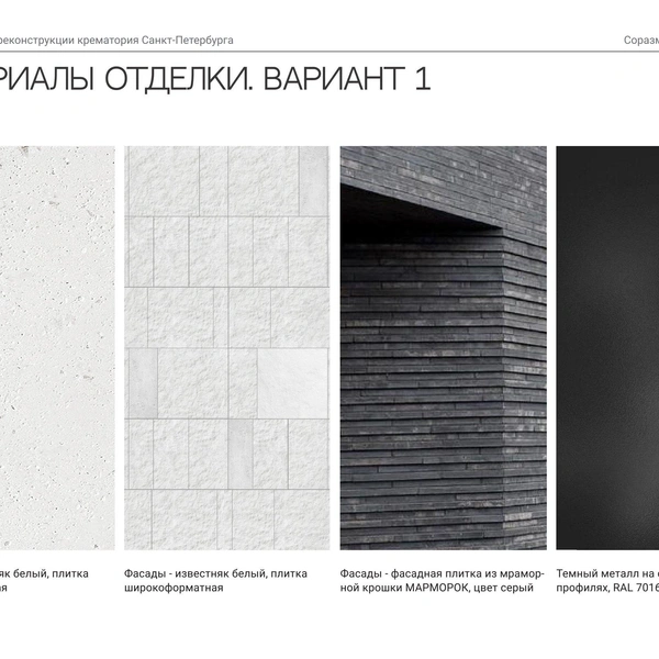 Вариант 1 —&nbsp;Материалы отделки | Источник: ООО&nbsp;«Сириус»/АБ «Соразмерность»/КГА