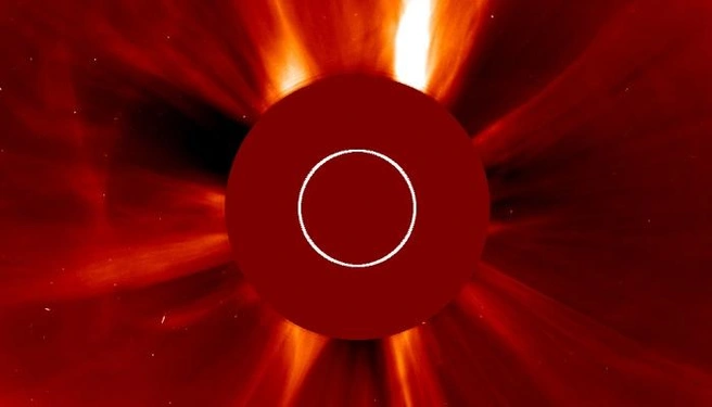 Выброс плазмы от 9 октября 2024 года | Источник: Лаборатория солнечной астрономии ИКИ и ИСЭФ