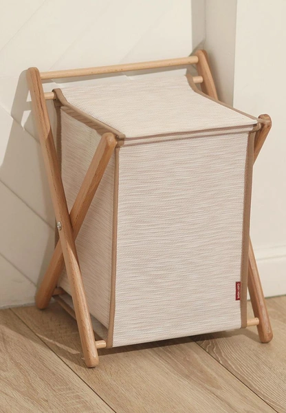 Корзина Casy Home с крышкой, 23х23х32 см, цвет: бежевый, MP002XU0D6FX — купить в интернет-магазине Lamoda