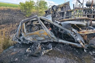 Тройное ДТП под Бузулуком: погиб водитель, сгорели две машины