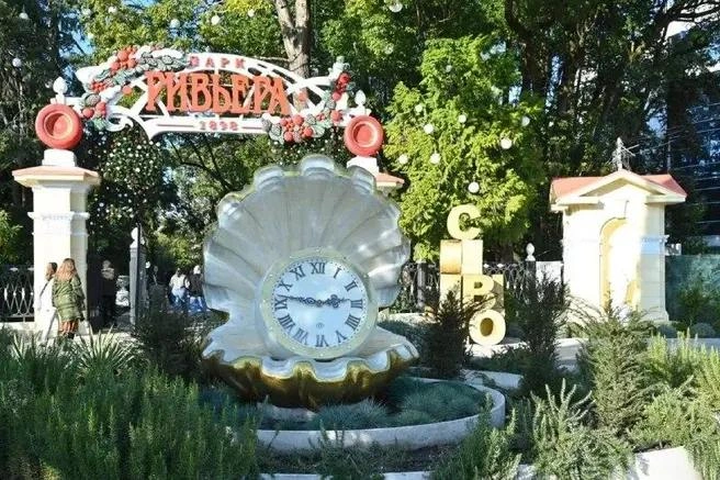 В сочинском парке платаны нарядили в вязаные костюмы в цветах триколора | Источник: park_riviera_sochi / t.me