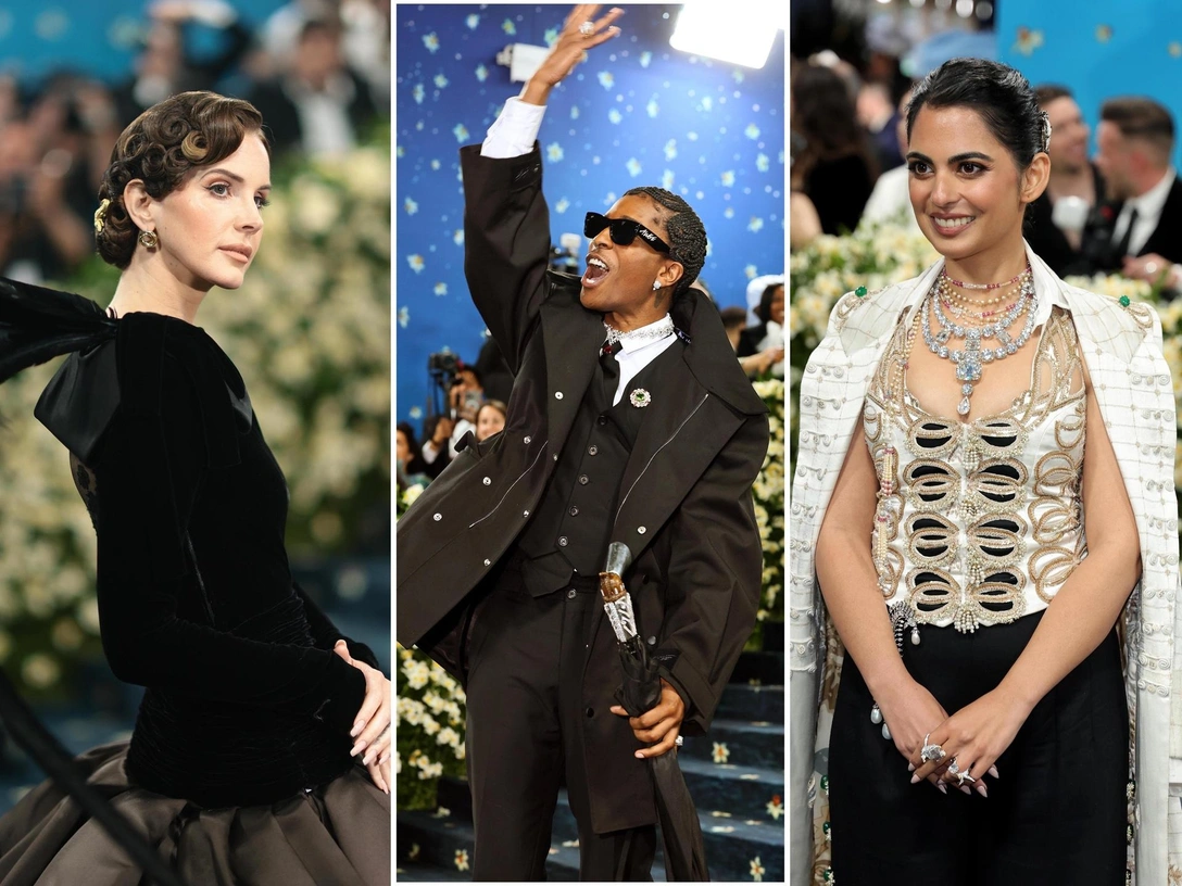 Крокодил в волосах Ланы Дель Рей и скандальная трость A$AP Rocky: тайные послания в образах звезд на Met Gala 2025 | marieclaire.ru