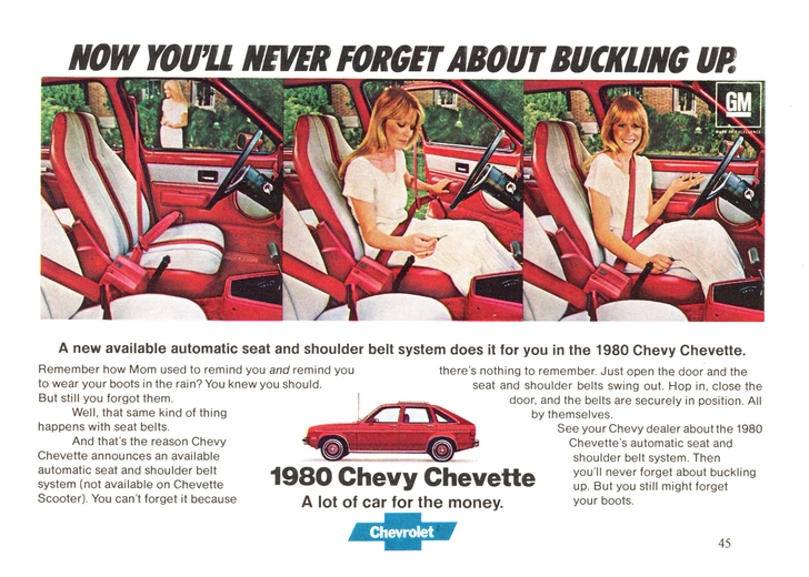 Реклама Сhevette 1980 года — такая же есть и у Лингенфелтера | Источник: Patti McConville/Legion Media