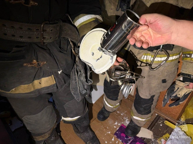 Газовый баллон, ставший причиной хаоса в квартире | Источник: по данным спасателей