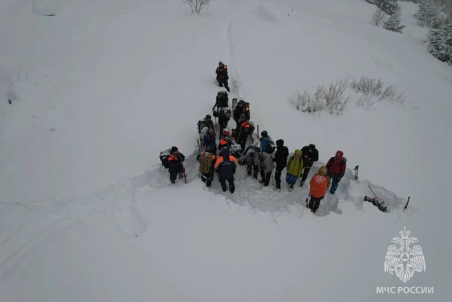 Найдено тело одного из петербуржцев, пропавших в горах Северной Осетии два месяца назад | Источник: МЧС России