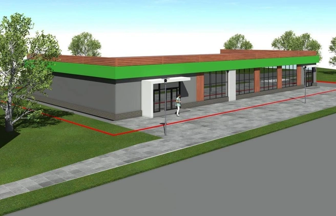 Изначально там, где тротуар, была парковка | Источник: администрация Барнаула