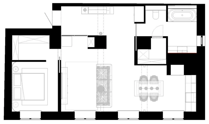 Квартира 65 м² в сталинском доме в Минске