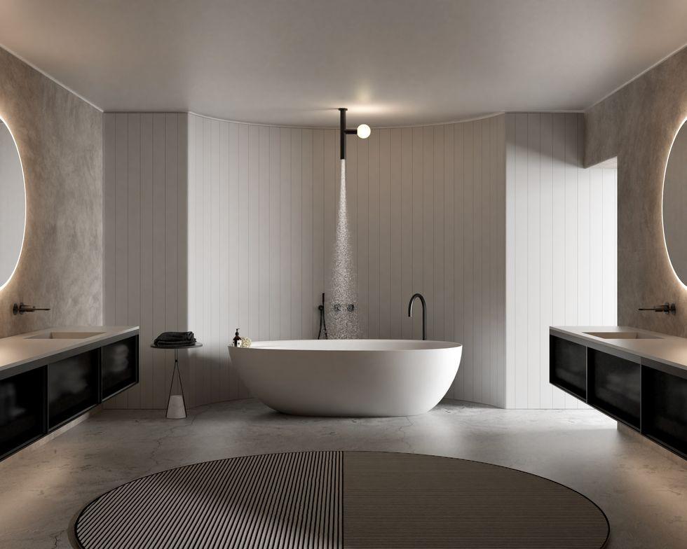 Ванная комната в современном стиле: идеи дизайна и оформления интерьера с 50+ фото
