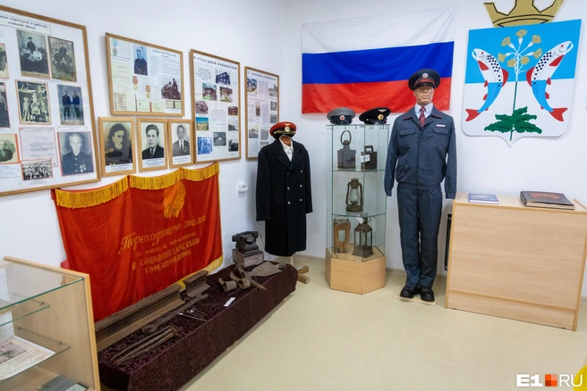 Экспозиция, посвященная истории железной дороги  | Источник: Владислав Лоншаков / E1.RU 