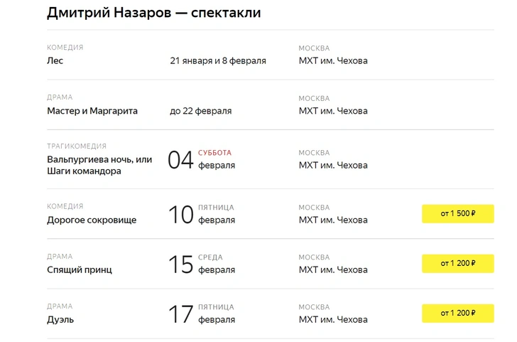 Кем заменят Назарова в МХТ им.Чехова: часть спектаклей сняли, а Воланд теперь Анатолий Кот