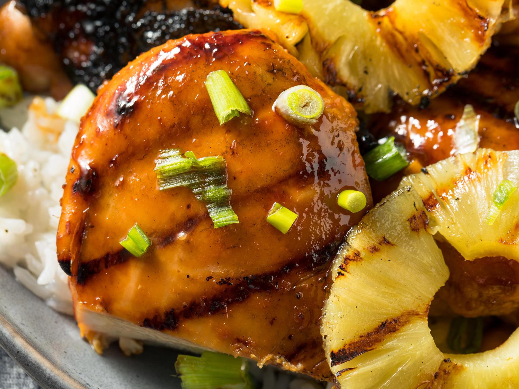 Курица по-гавайски с сыром и ананасами – пошаговый рецепт приготовления с фото