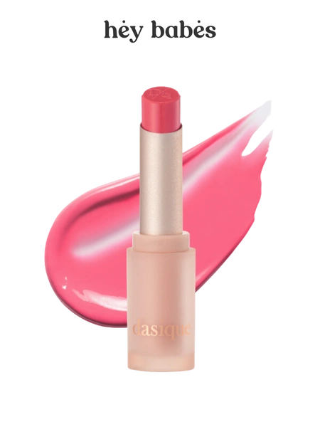 Глянцевая помада в нежном лососевом оттенке Dasique Mood Glow Lipstick #05 Baby Salmon