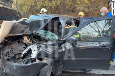 В Уфе спасли девушку из смятого Datsun после ДТП