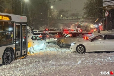 Ростовчане о снежном коллапсе: пешком быстрее