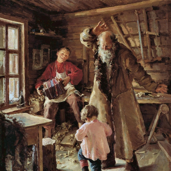 Антонина Ржевская. «Веселая минутка». 1897. Внучка художницы вспоминала, что на выставке передвижников картина экспонировалась без указания авторства, а сама художница не хотела подписывать картину из-за существовавших тогда предрассудков и негативного отношения свекрови к ее увлечению живописью. Однако впоследствии на полотне все же появилась подпись Ржевской | Источник: Painters via Legion Media
